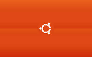 Ubuntu標誌在橙色漸變背景上