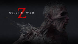 喪屍帶有斷骨同血跡，旁邊係World War Z標誌。