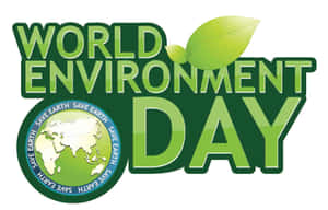 World Environment Day 標誌，帶有綠色文字和地球圖示。