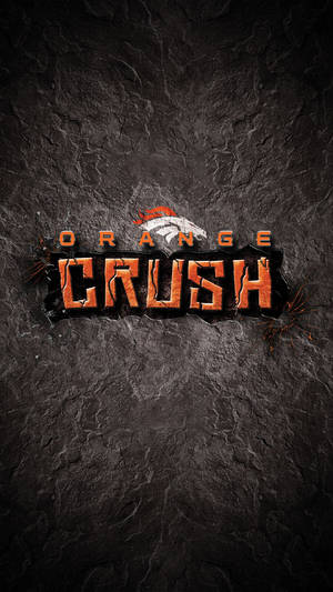 Orange Crush 標誌衝破黑暗石頭，火花飛濺
