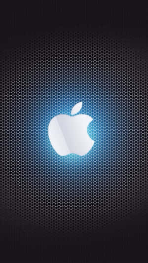 六角網格背景上發光的Apple標誌
