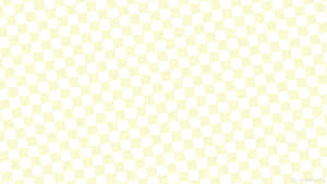 淡黃色和白色方塊的對角棋盤圖案。 — 黃色美學 壁紙