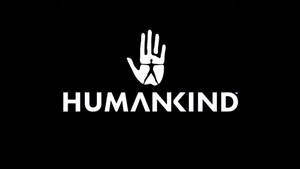 白色手標誌，上方有人形圖案，文字為HUMANKIND，黑色背景。