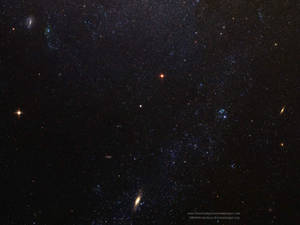 宇宙虛空中恆星和星系的深空場景。 — 星星 壁紙