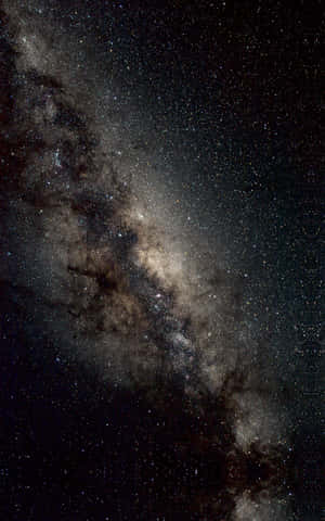 夜空中的銀河系，帶有星星和宇宙塵埃雲 — Galaxy Tab S 壁紙