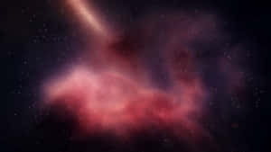 在無數恆星中，深空中閃耀著充滿活力的粉紅色和紫色星雲。 — 月色夜空 壁紙