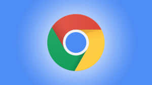 藍色漸變背景上的 Google Chrome 瀏覽器標誌