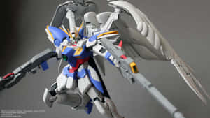 Wing Gundam Zero EW模型，翅膀展開，武器拔出。