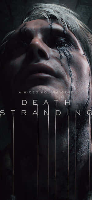 來自遊戲《Death Stranding》中帶有黑色條紋的男人臉部。 — IQOO 15R 壁紙