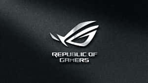 Republic of Gamers 標誌在黑色布料背景上 — 玩家國度 壁紙