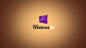 Windows 8.1操作系統標誌在漸變背景上