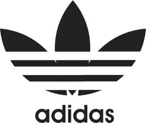 Adidas 標誌，帶有三條紋和品牌名稱，黑色在白色上。 — Adidas GIF 壁紙