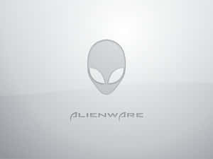 Alienware 標誌，帶有外星人頭，背景為漸變色