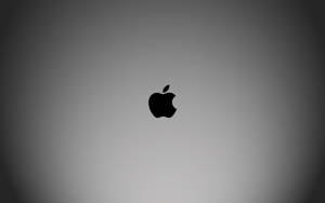 漸變灰色背景上的黑色Apple標誌