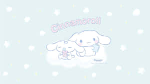 Cinnamoroll和My Melody坐在雲上，在粉彩天空中有星星和心形。
