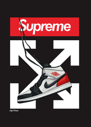 Supreme和Off White品牌的運動鞋圖形設計