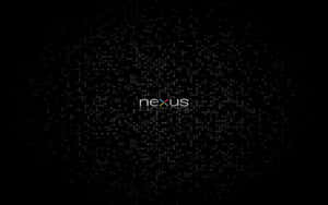Nexus 標誌被白色點點包圍喺黑色背景上。