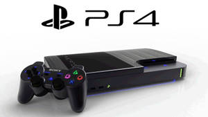 白色背景上，黑色PlayStation 4主機和控制器發出光芒。