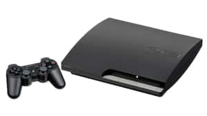 白色背景上的黑色PlayStation 3主機和控制器 — PlayStation GIF 壁紙