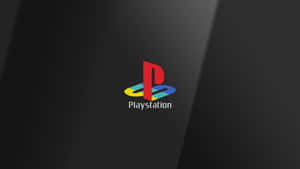 在深色紋理背景上帶有彩色徽章的 PlayStation 標誌