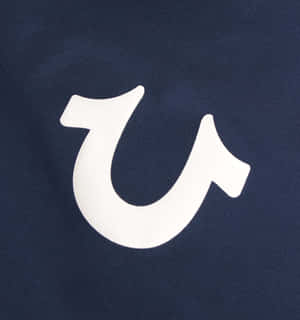 深藍色布料上的白色風格化 u 標誌