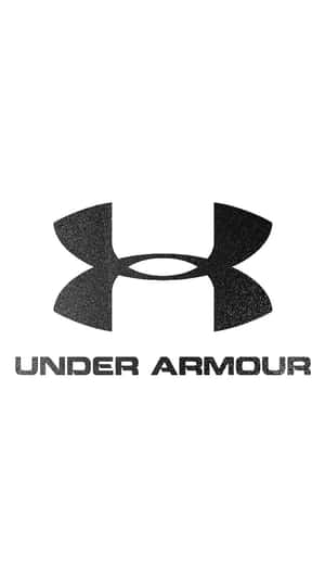 Under Armour品牌標誌，在白色背景上帶有紋理黑色設計。 — iPhone 7 壁紙