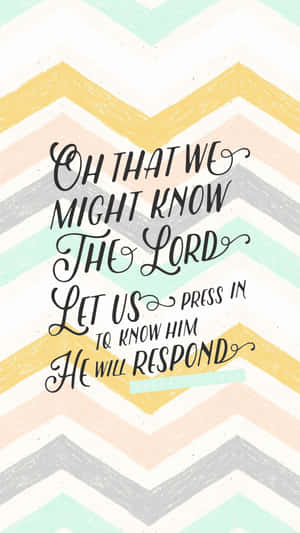 關於認識主的人字形背景勵志名言。