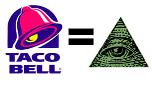 Taco Bell 標誌等於全視之眼金字塔圖形。