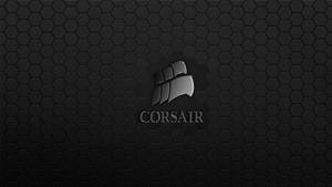 深色六邊形背景上的Corsair標誌