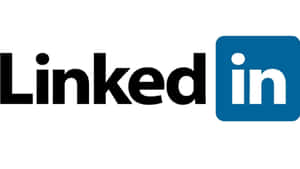 帶有黑色文字和藍色方形圖標的 LinkedIn 標誌
