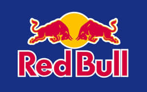 Red Bull 標誌，在藍色背景上有兩頭衝撞的紅色公牛和品牌名稱。