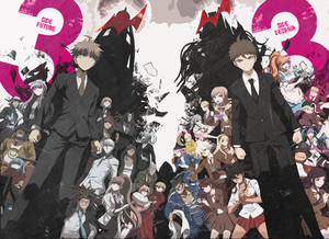 動畫角色分為「Side Future」和「Side Despair」，背景為戲劇性的粉紅色和黑色。