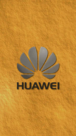 Huawei標誌在紋理金色背景上 — Huawei 壁紙
