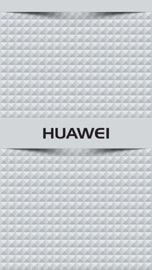 灰色幾何三角形圖案背景上的Huawei標誌。 — Huawei 壁紙
