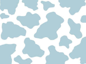藍白乳牛印花圖案壁紙設計。 — 牛紋 壁紙