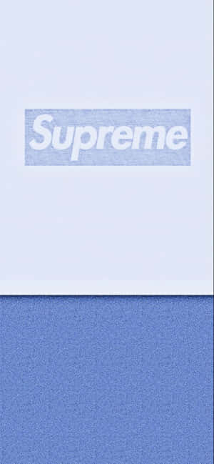 Supreme標誌在藍白紋理背景上。 — 銀河A 壁紙