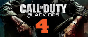 士兵手持手槍，帶有 'Call of Duty Black Ops 4' 文字