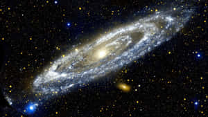 一個具有明亮旋臂和散落恆星的深空螺旋星系。