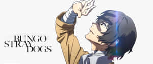 纏著繃帶的手向上伸的動漫角色，帶有「Bungo Stray Dogs」文字。