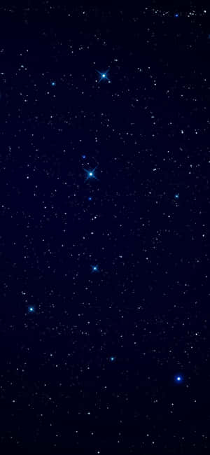一個有明亮星團的星空夜空。