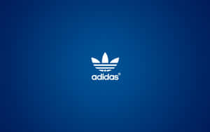 藍色漸變背景上的 Adidas 標誌