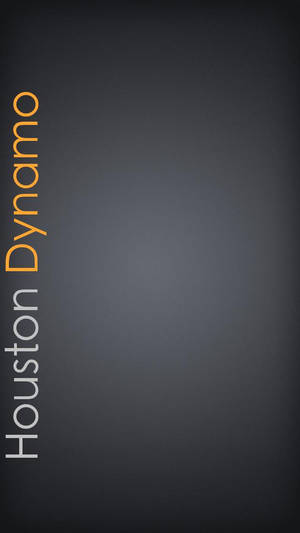 深灰色漸變背景上的Houston Dynamo運動隊標誌文字。 — 足球 壁紙