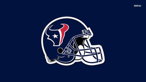 海軍藍背景上的侯斯頓德州人隊NFL美式足球頭盔標誌