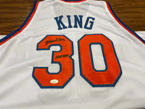 簽名籃球球衣，名字KING，號碼30