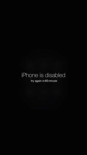 iPhone已停用螢幕，白色文字顯示請在60分鐘後再試一次
