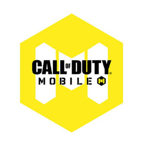 Call of Duty Mobile 的黃色六邊形標誌，帶有黑色文字