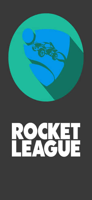 Rocket League 遊戲標誌，在深灰色背景上的青綠色圓圈內有汽車和球。