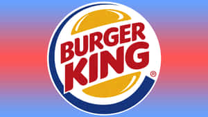 Burger King 標誌在彩色漸變背景上。
