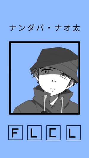 來自FLCL的動畫角色Nanaba Naoto，穿著連帽衫和帽子。 — 可愛火影忍者 壁紙