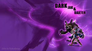 Dark Jak 和 Daxter 動態姿勢，帶有紫色能量效果